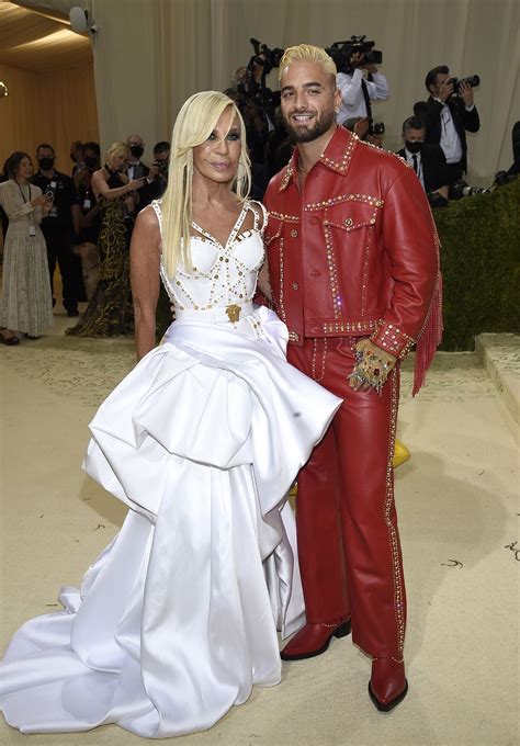 donatella versace and maluma.